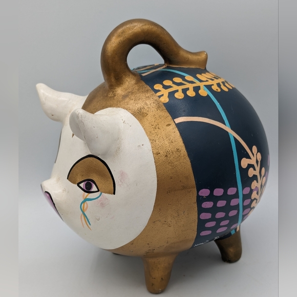 MEXICAN FOLK ART PIGGY BANK - Picture 5 of 12